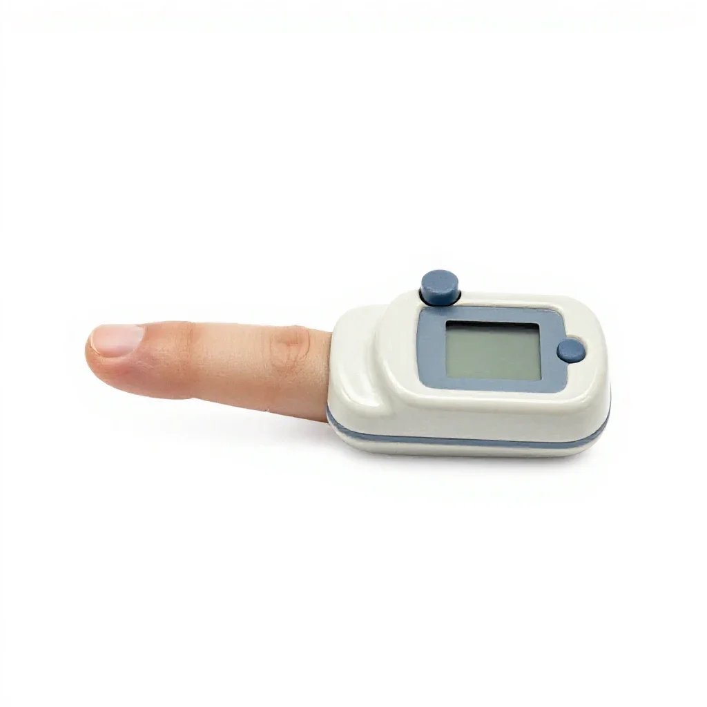 Digital plethysmograph isolated on a white background