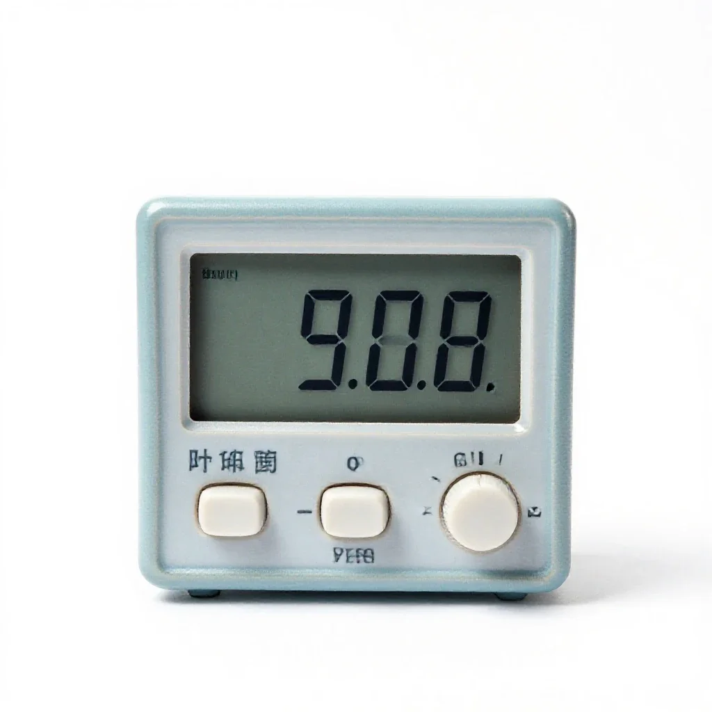 Digital voltmeter isolated on a white background