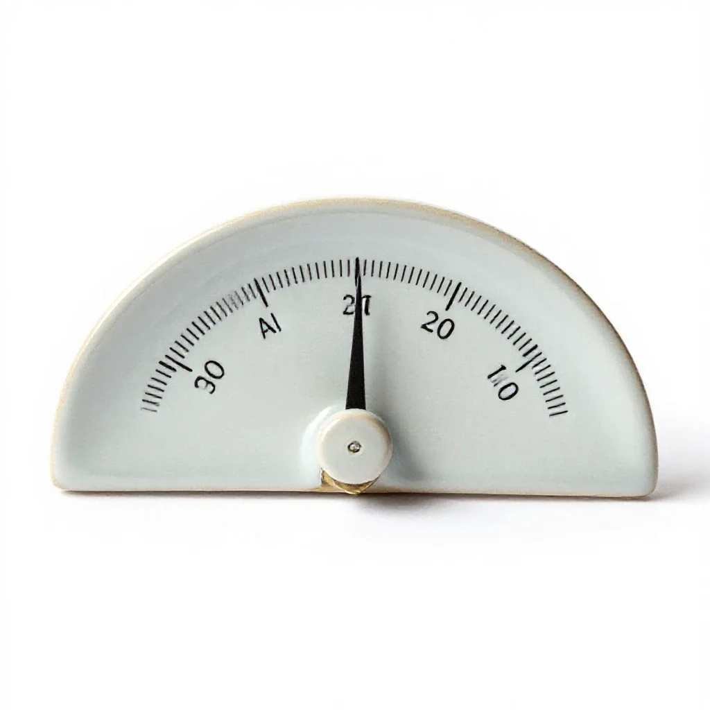 Galvanometer isolated on a white background