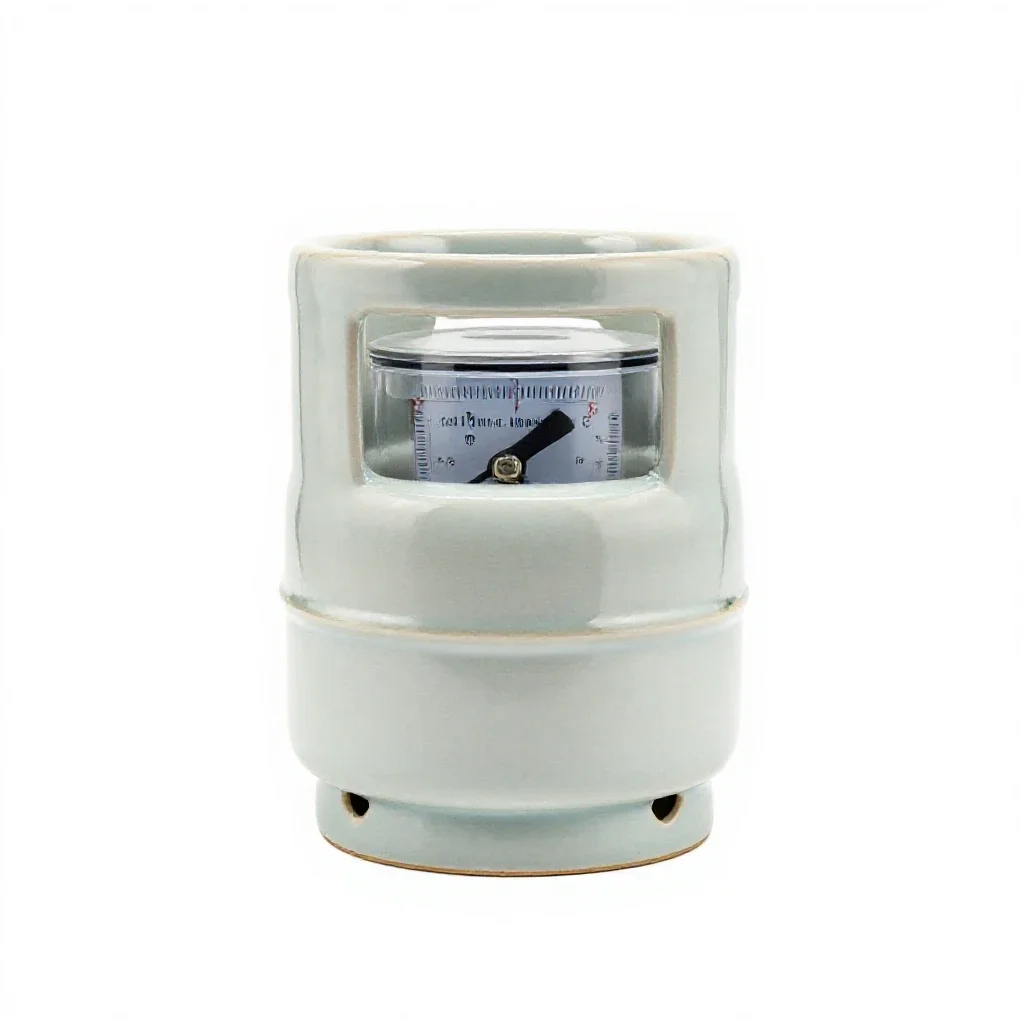 Gas meter isolated on a white background