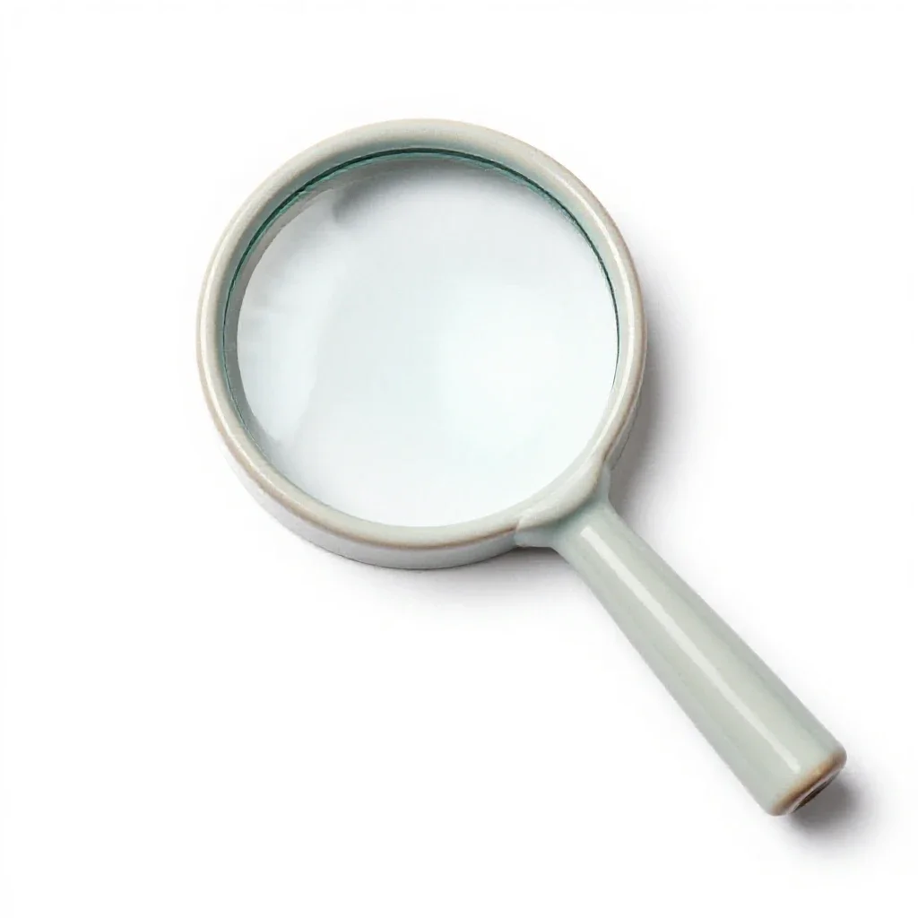 Magnifier isolated on a white background