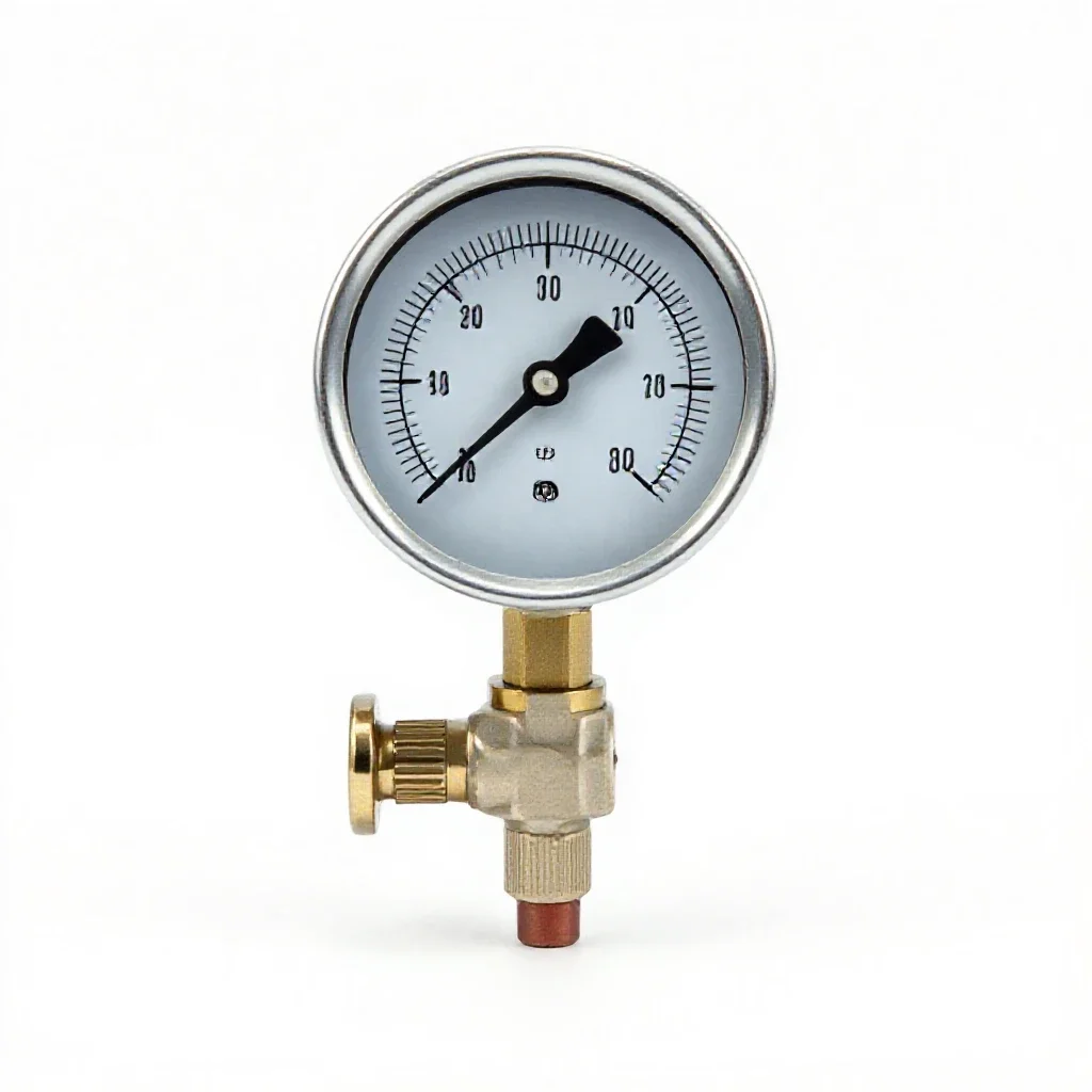 Manometer isolated on a white background