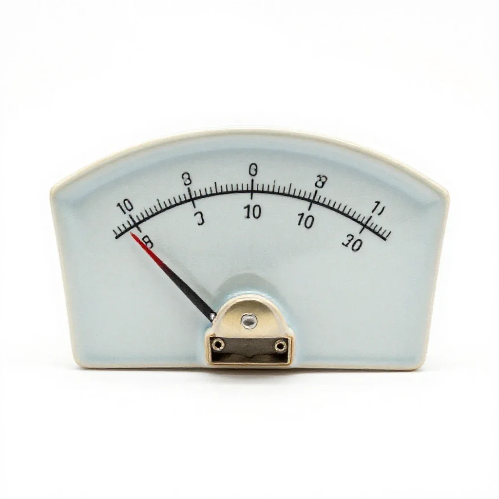 Milliammeter isolated on a white background