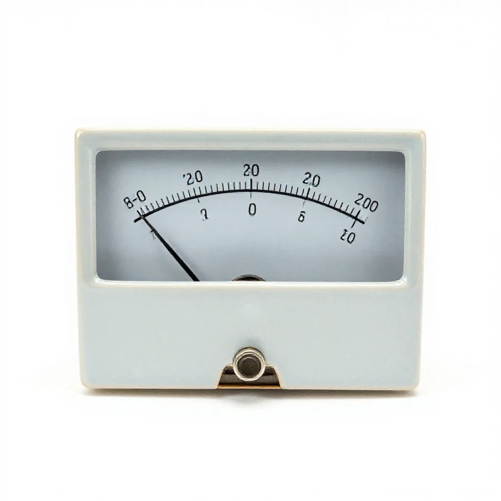 Millivoltmeter isolated on a white background
