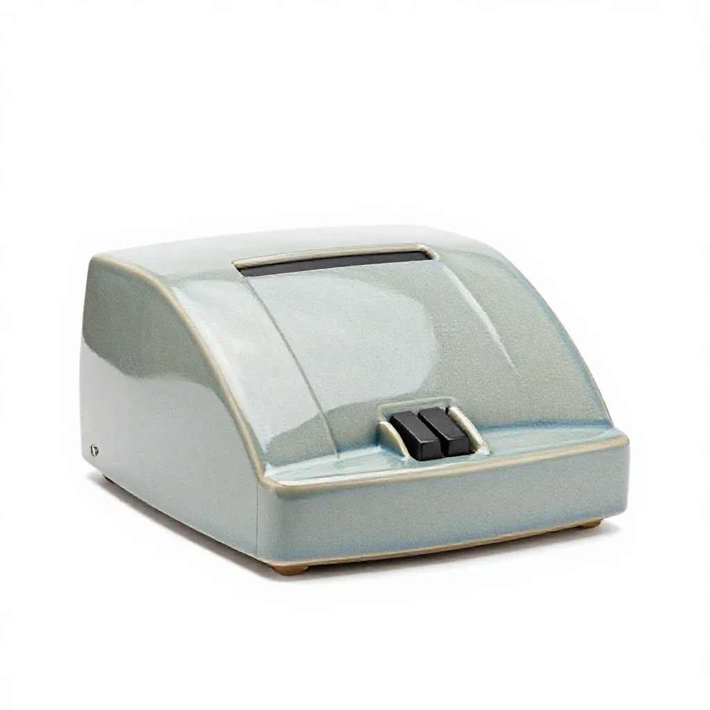 Postage meter isolated on a white background