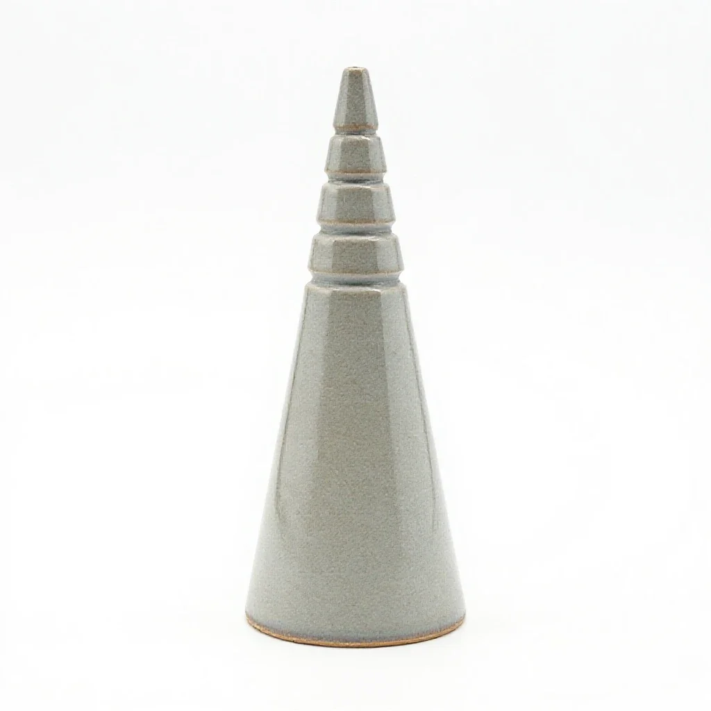 Pyrometric cone isolated on a white background