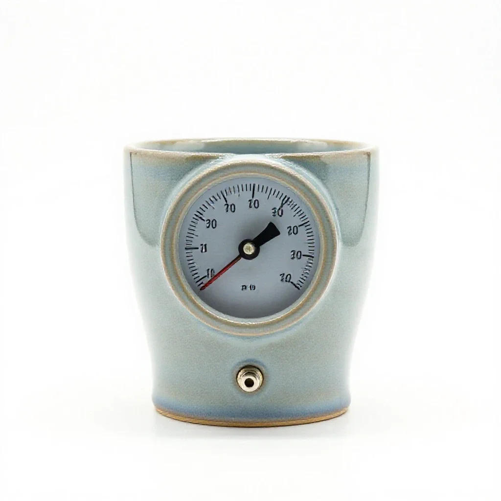 Resistance pyrometer isolated on a white background