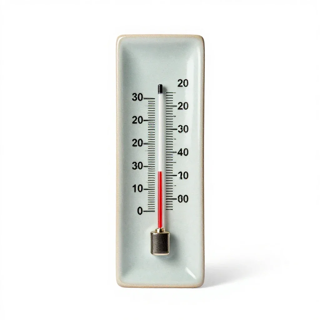 Reversing thermometer isolated on a white background