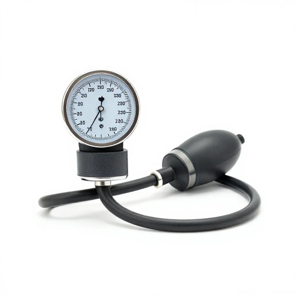 Sphygmomanometer isolated on a white background