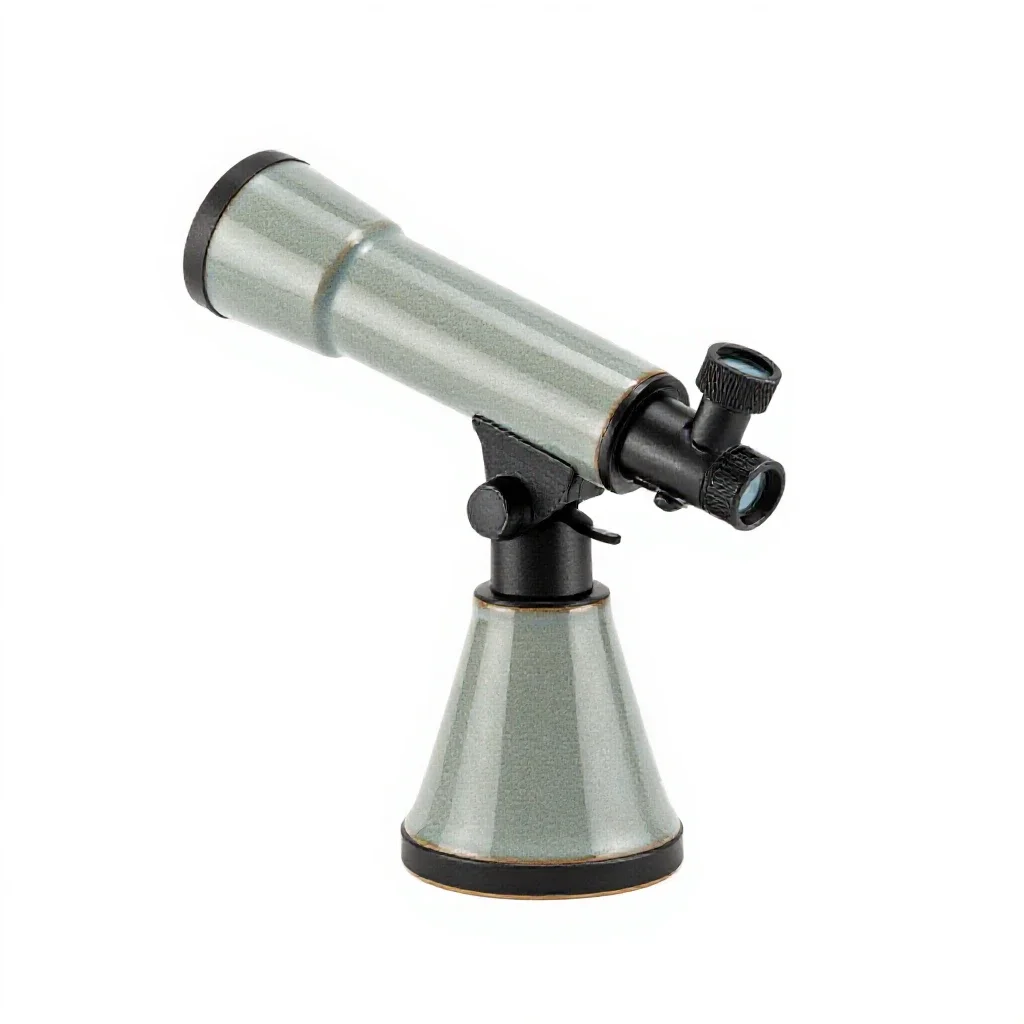 Telescope isolated on a white background