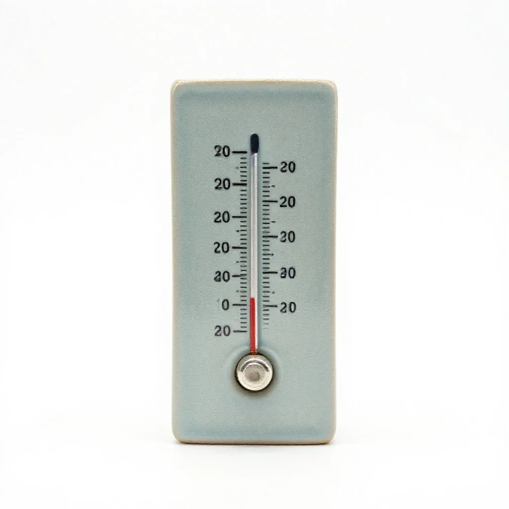 Thermoelectric thermometer isolated on a white background
