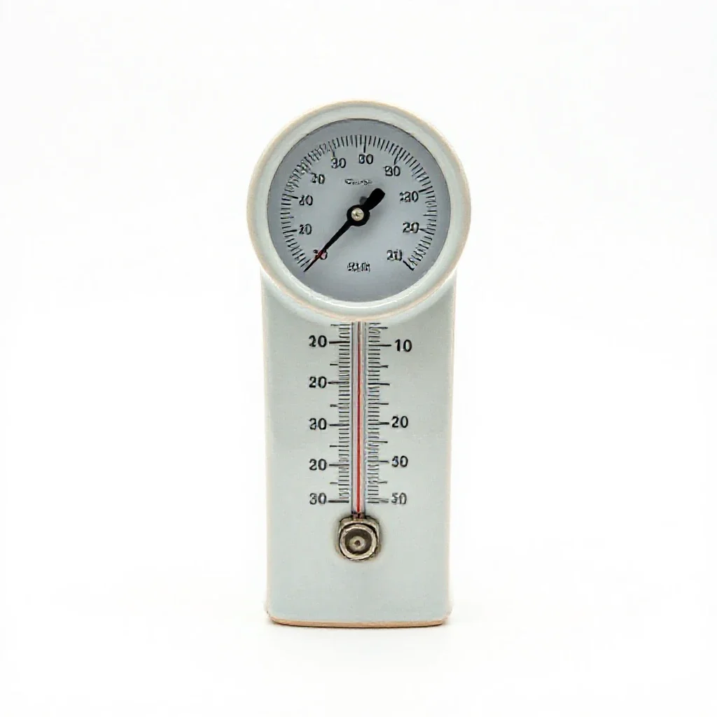 Thermohydrometer isolated on a white background