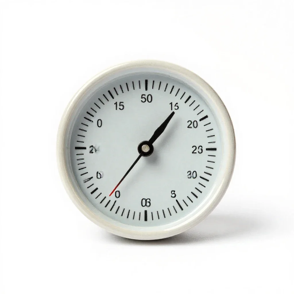 Time-delay measuring instrument isolated on a white background