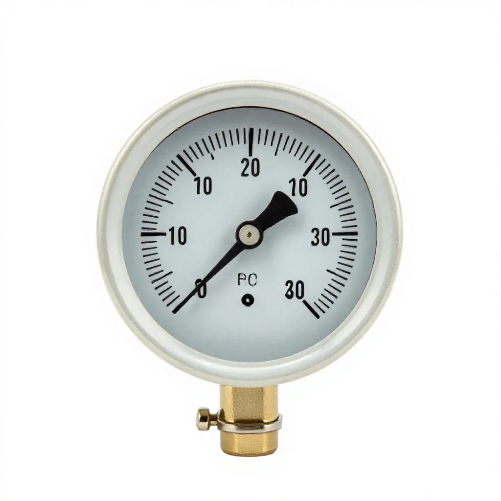 Vacuum gauge isolated on a white background