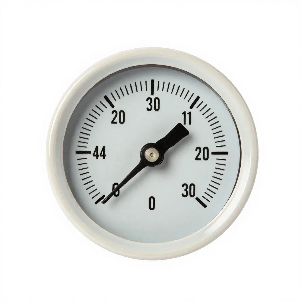 Water gauge isolated on a white background