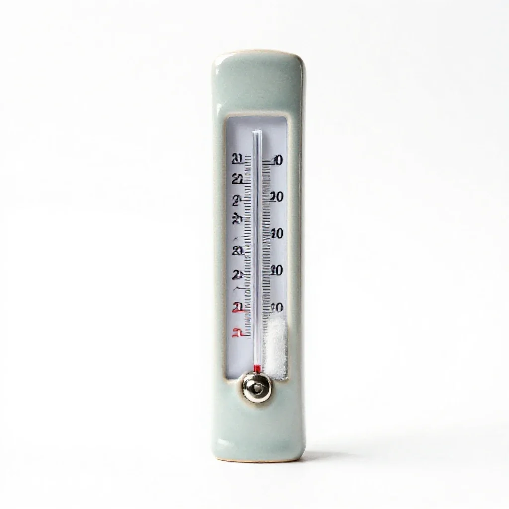 Wet-bulb thermometer isolated on a white background