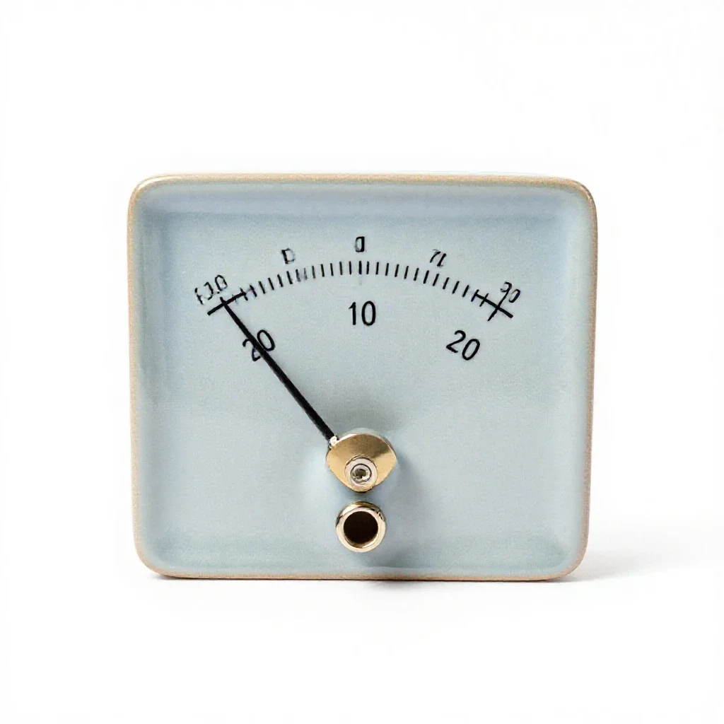 Ammeter isolated on a white background
