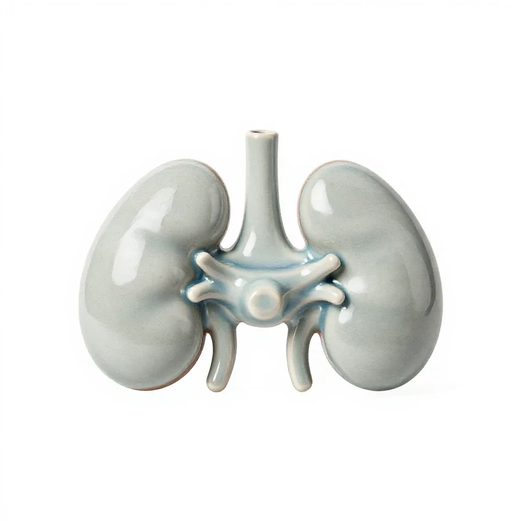 Artificial kidney isolated on a white background