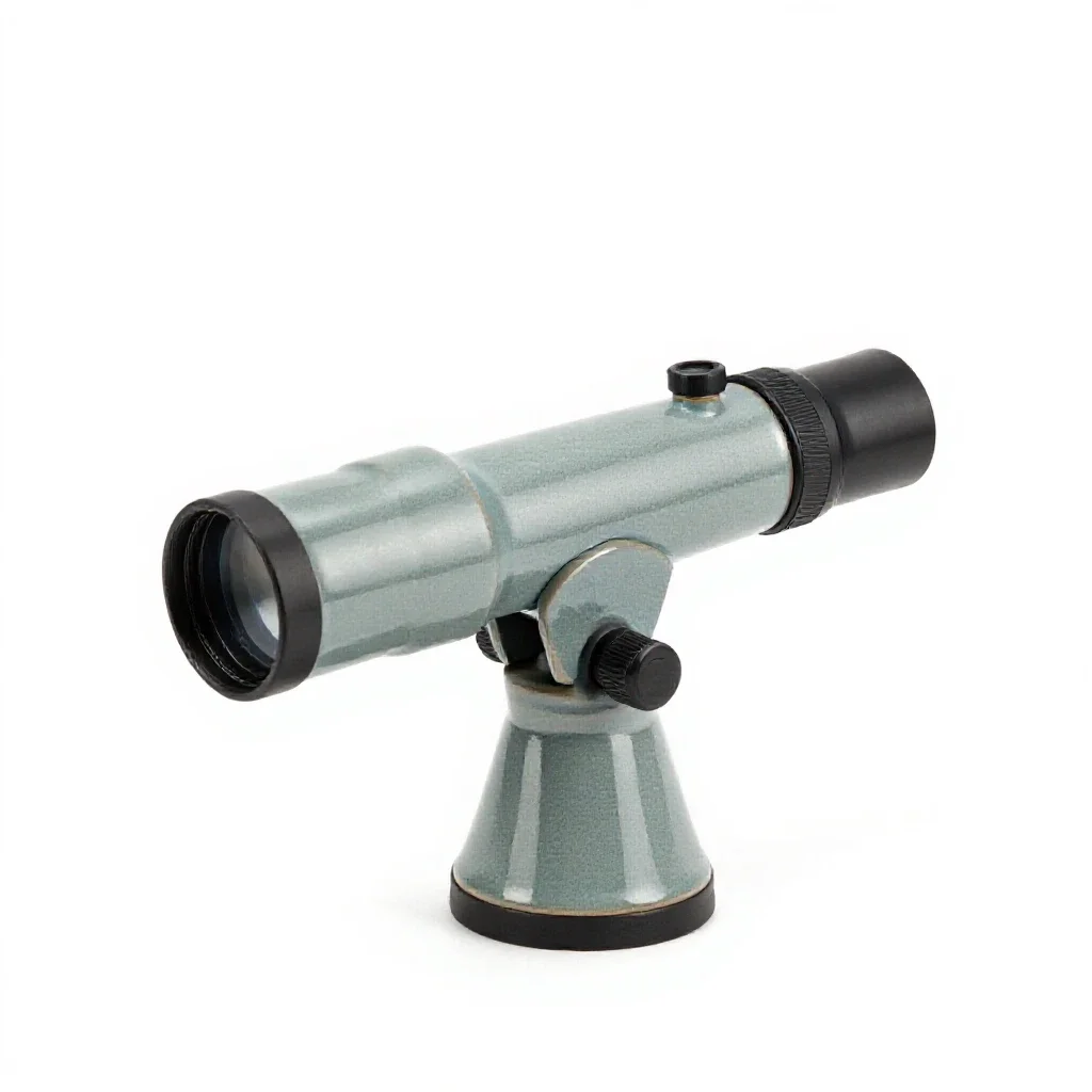 Astronomical telescope isolated on a white background