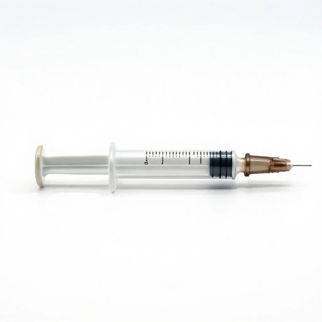 Autoinjector isolated on a white background