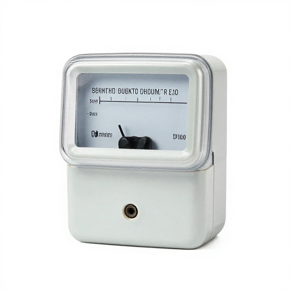 Electric meter isolated on a white background