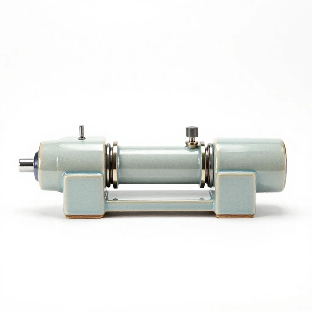 Electron accelerator isolated on a white background