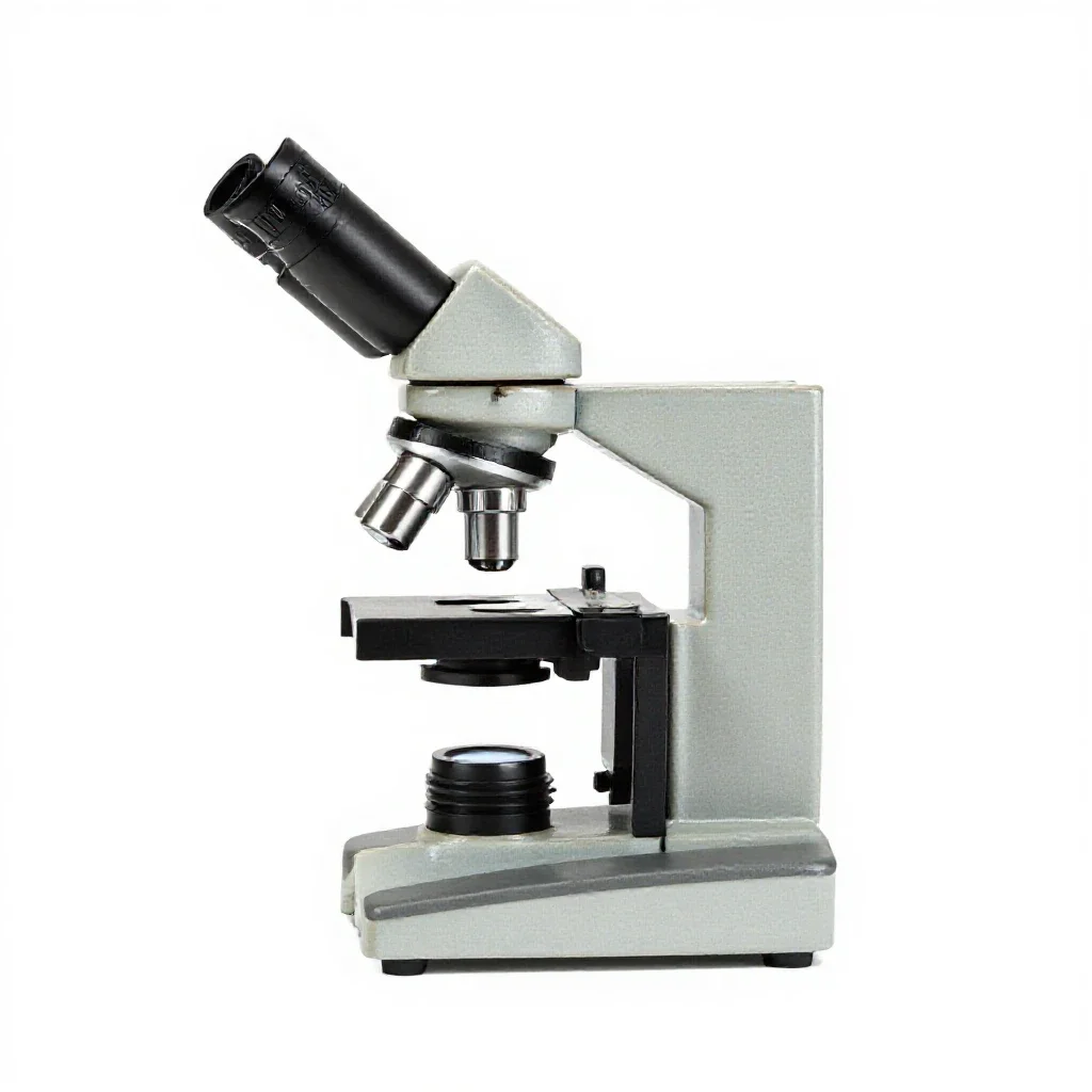 Electron microscope isolated on a white background