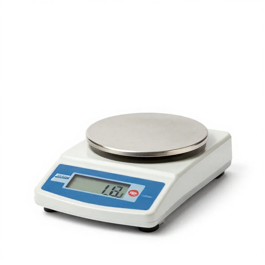 Electronic balance isolated on a white background
