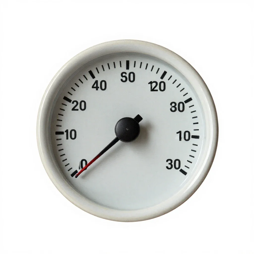 Odometer isolated on a white background