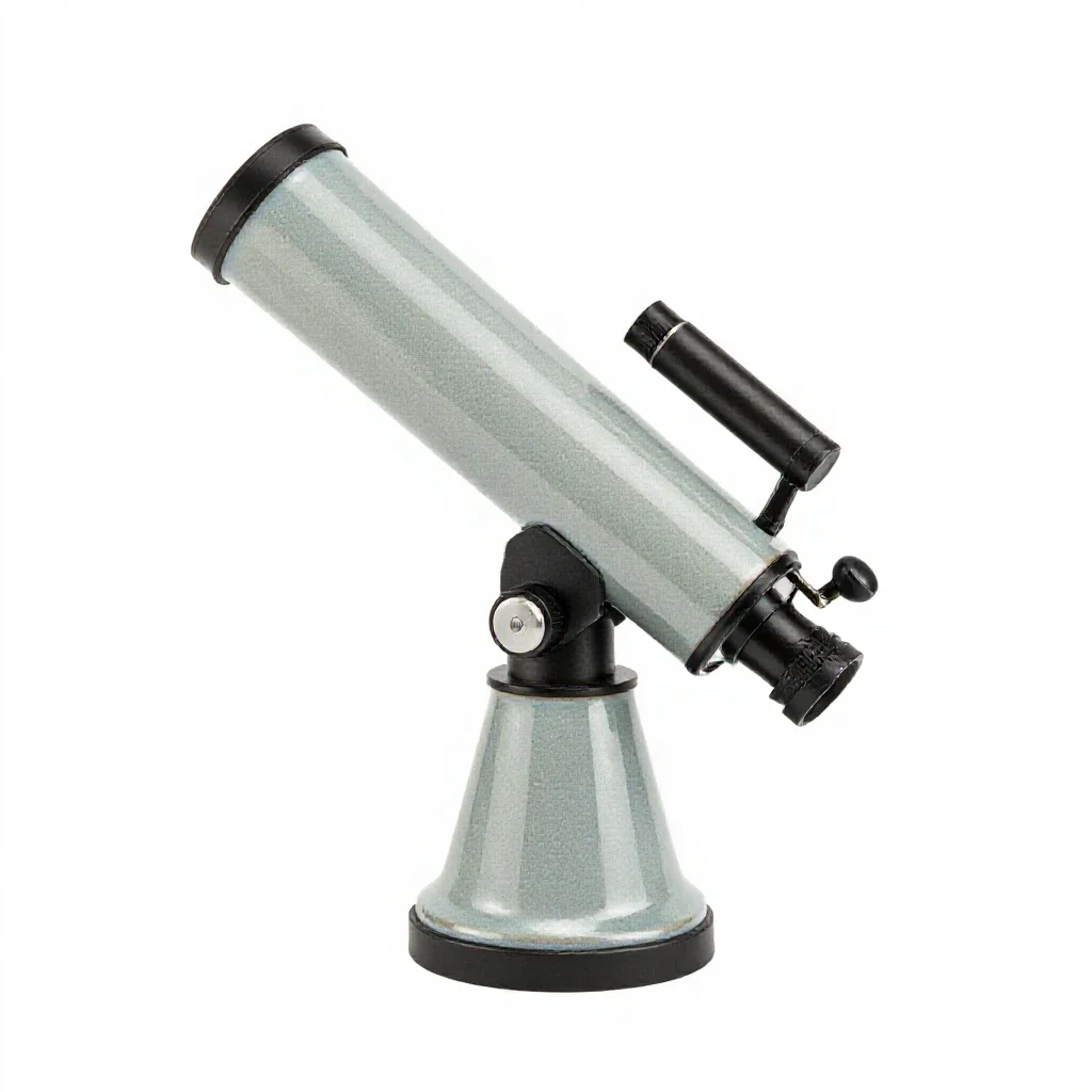Optical telescope isolated on a white background