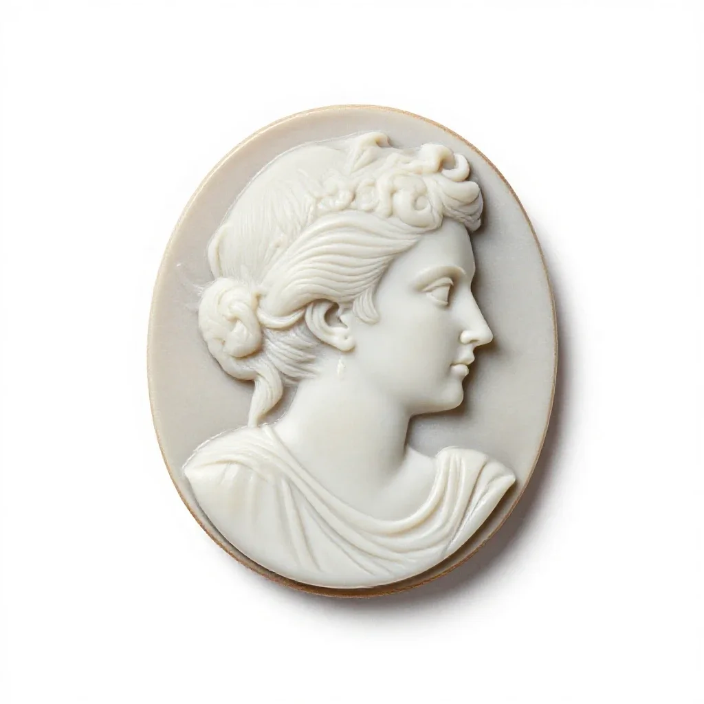 Cameo isolated on a white background