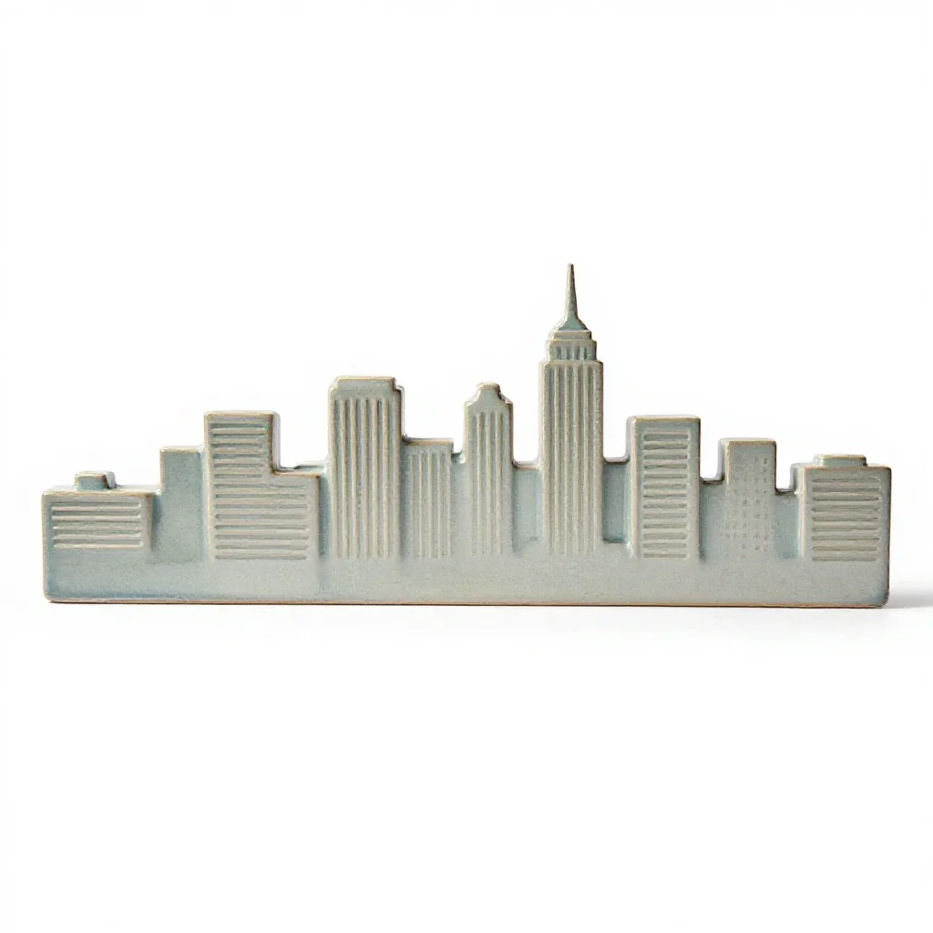 Cityscape isolated on a white background