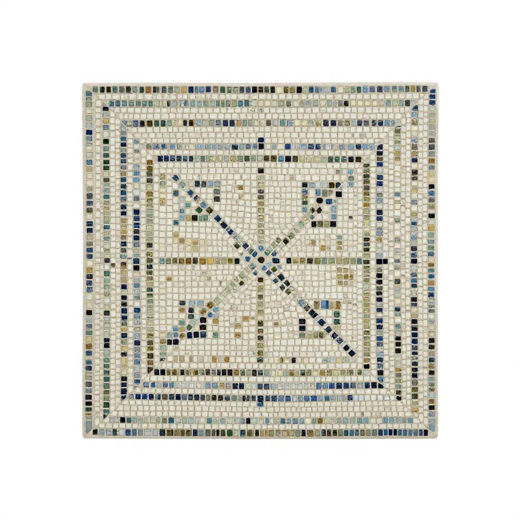 Mosaic isolated on a white background