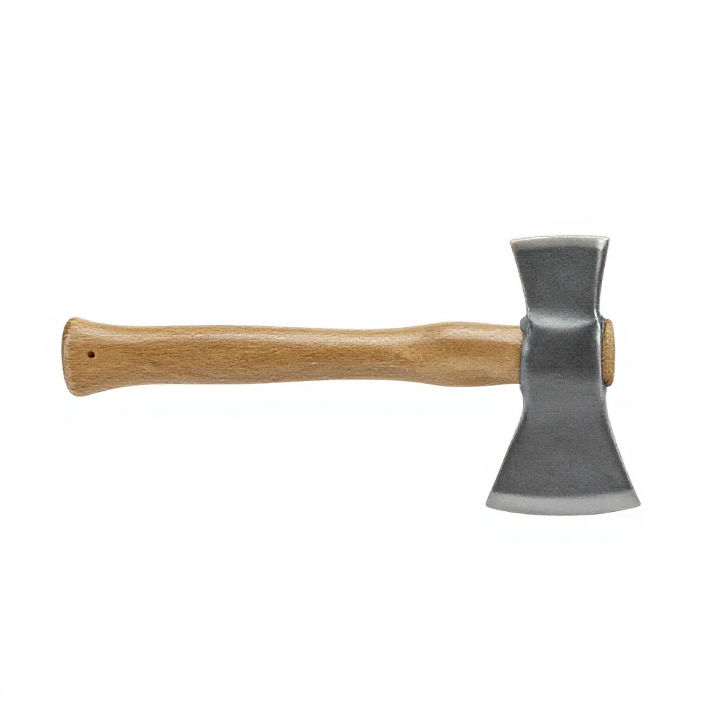 Broad hatchet isolated on a white background