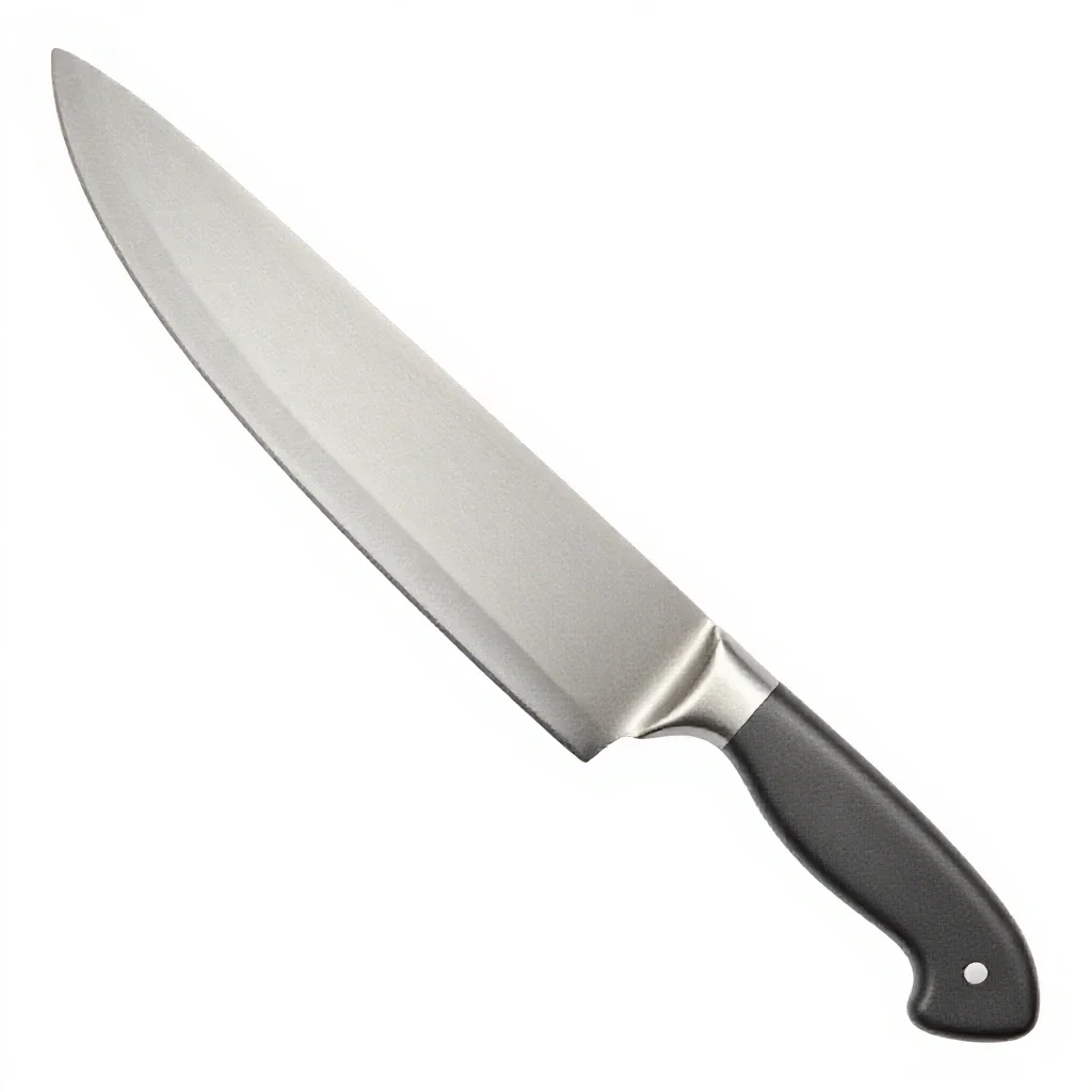 Butcher knife isolated on a white background