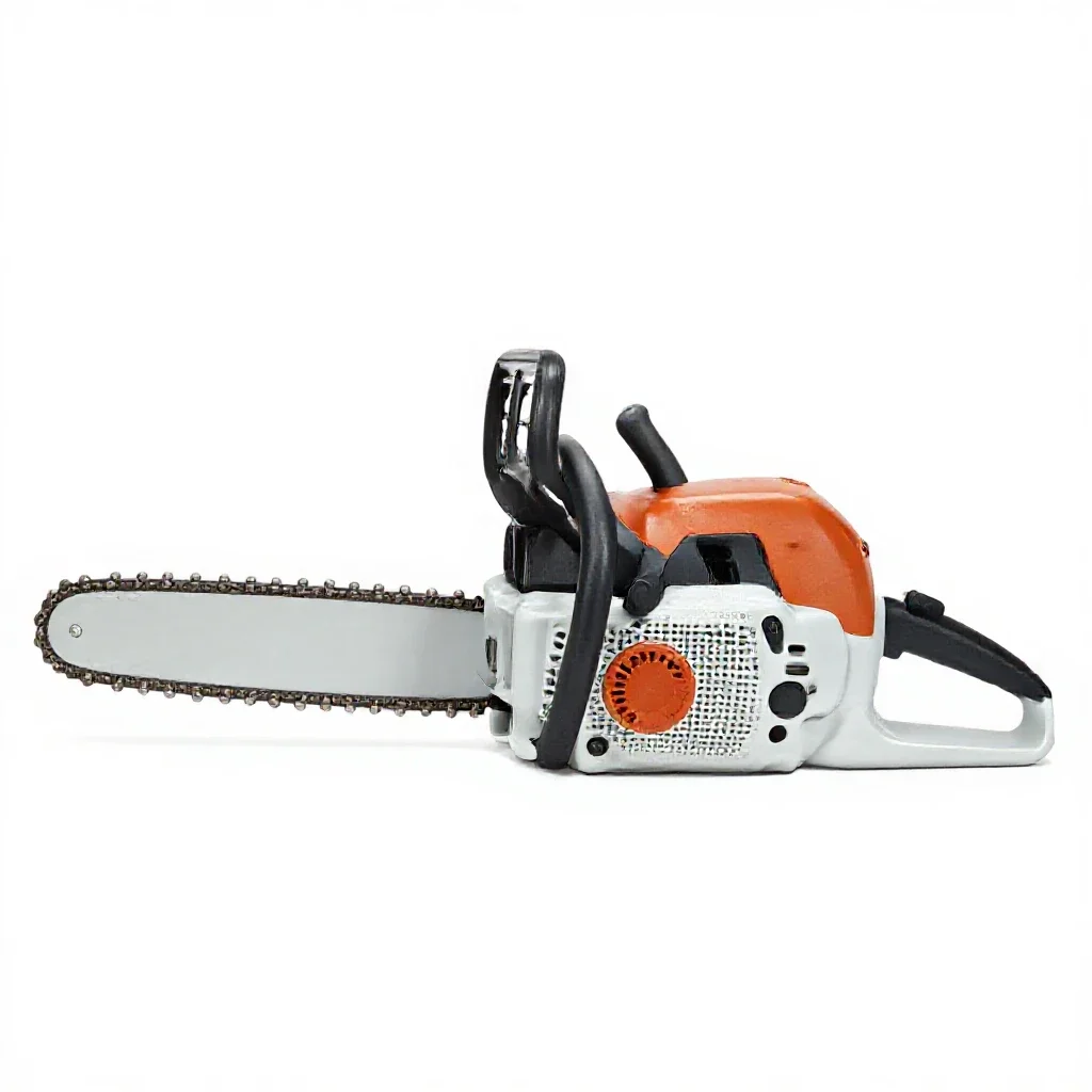 Chain saw isolated on a white background