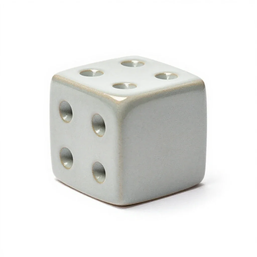 Die isolated on a white background