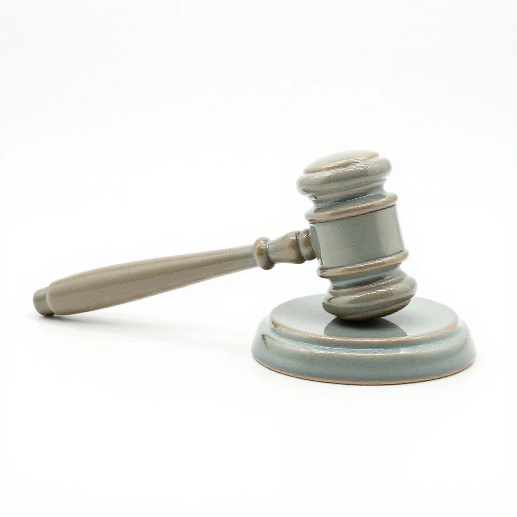 Gavel isolated on a white background