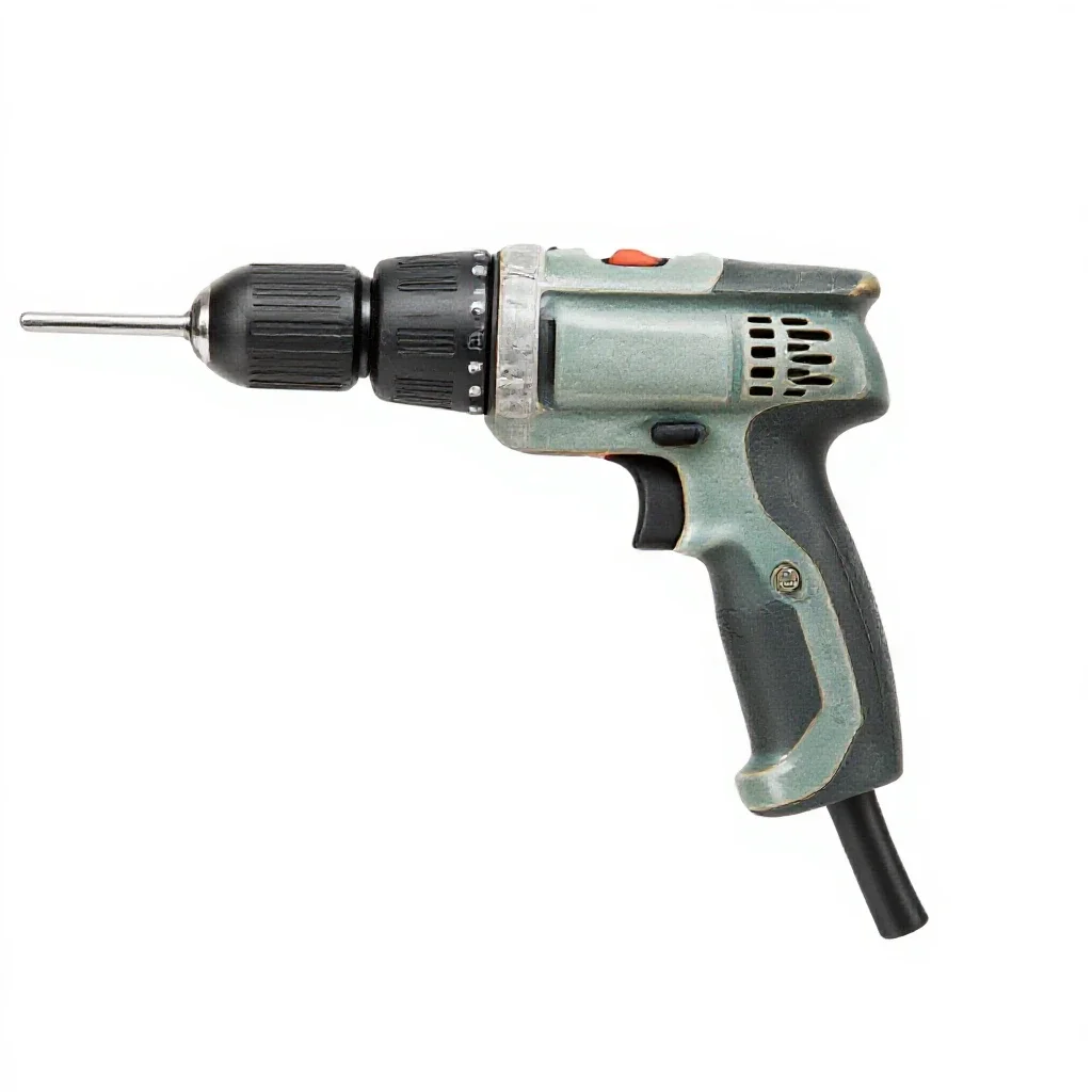 Hand drill isolated on a white background