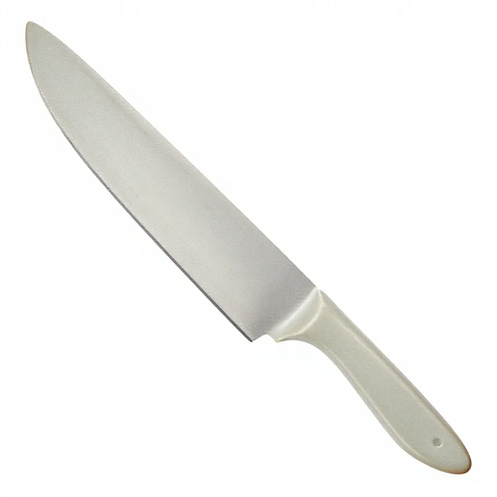 Knife blade isolated on a white background