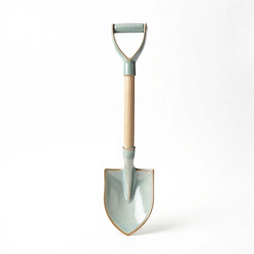 Posthole digger isolated on a white background