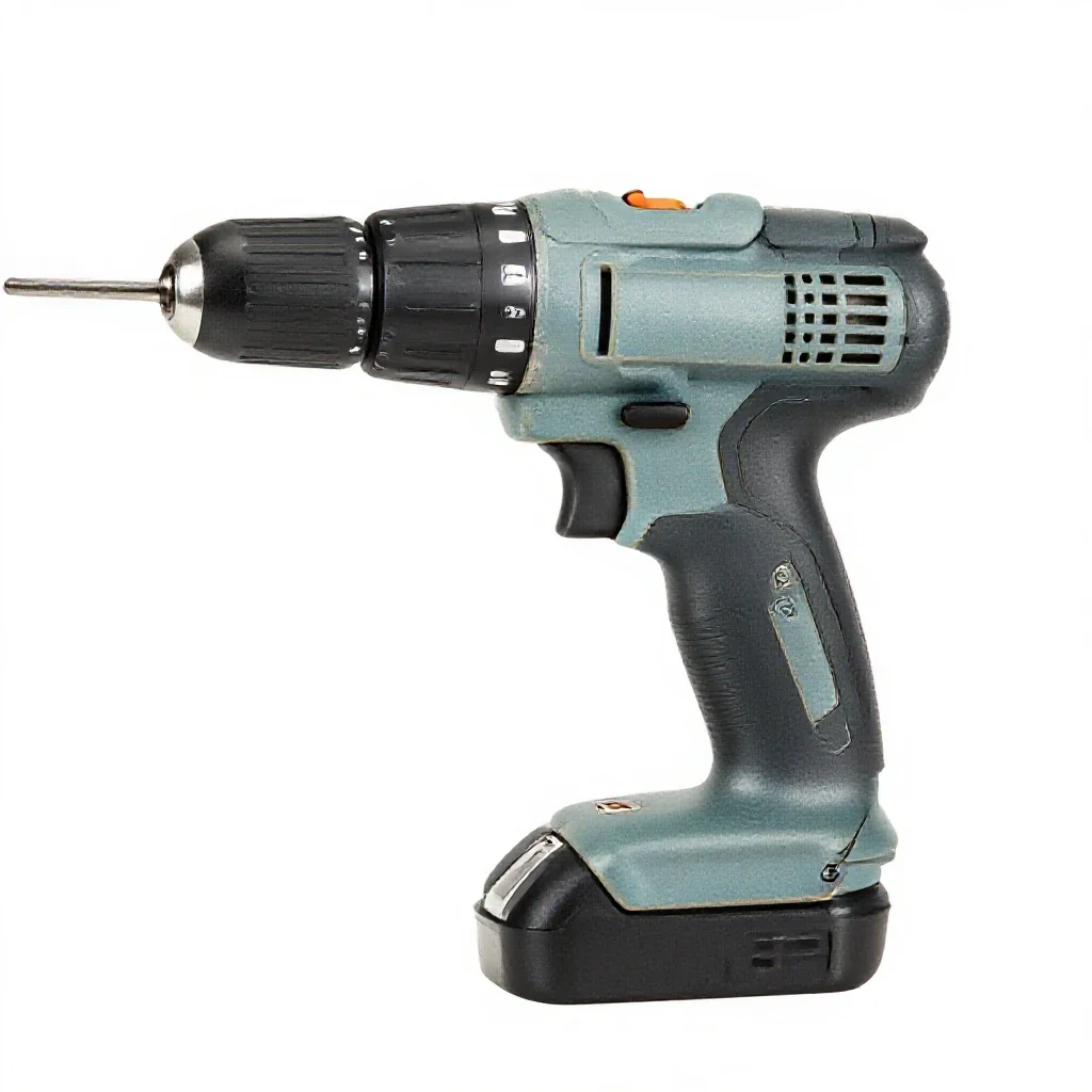 Power drill isolated on a white background