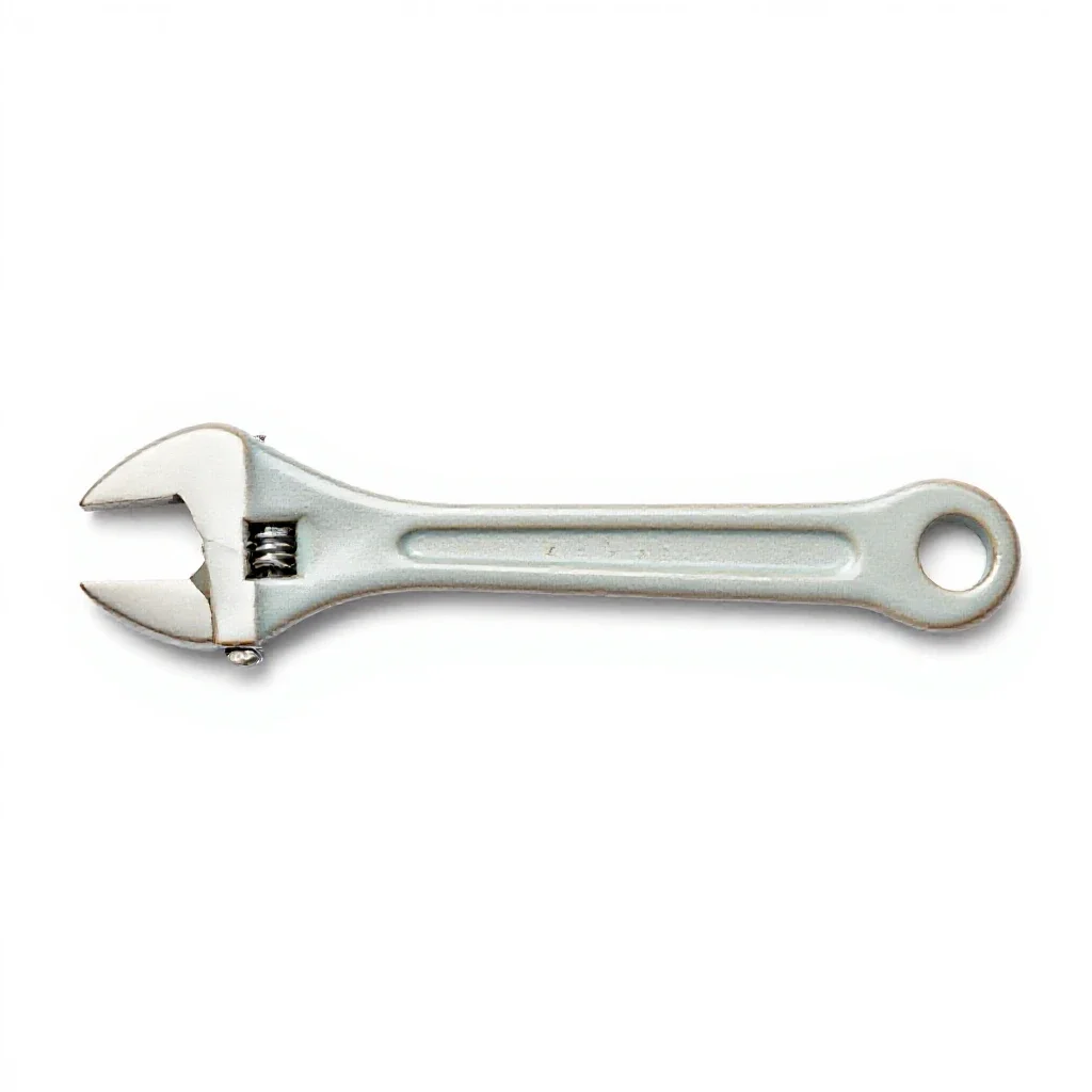 Screw wrench isolated on a white background