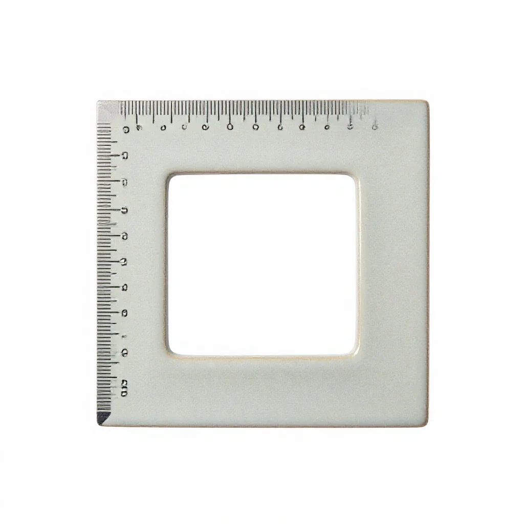 Try square isolated on a white background