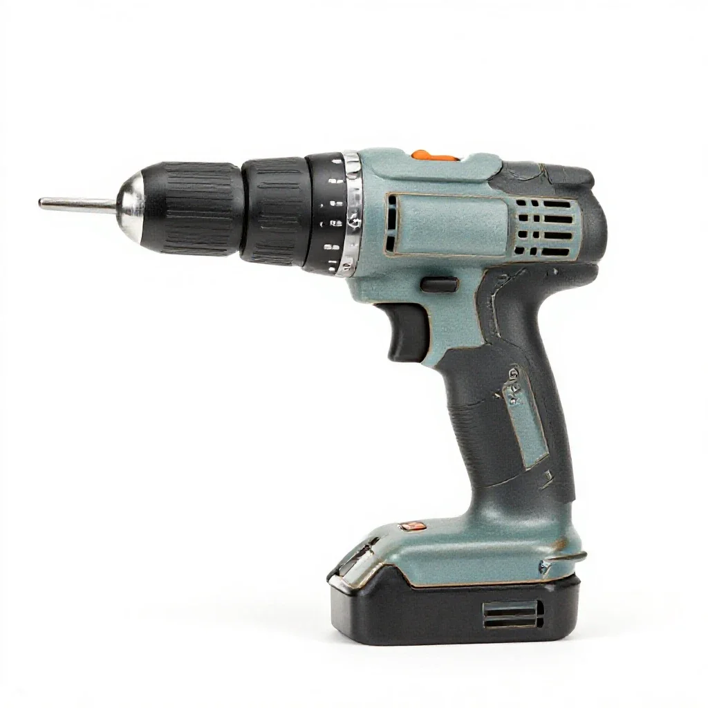 Electric drill isolated on a white background