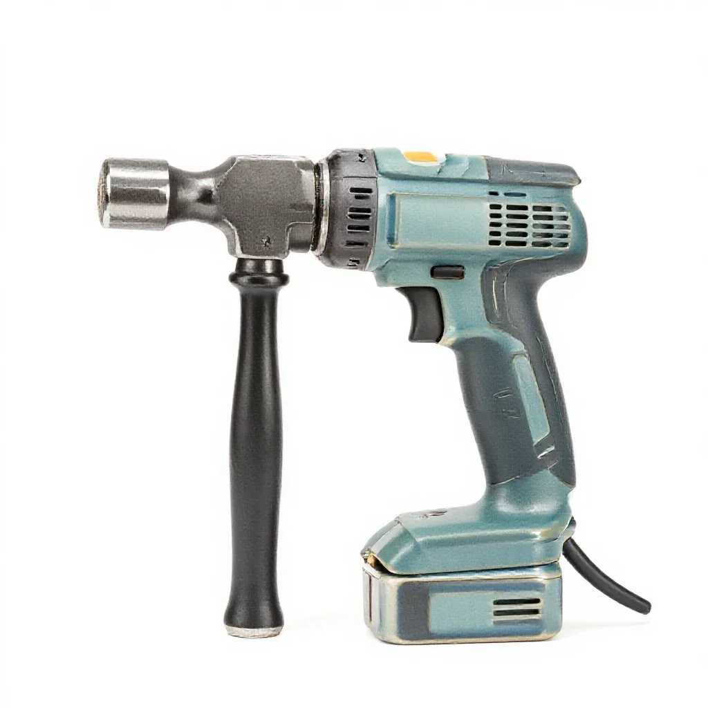 Electric hammer isolated on a white background