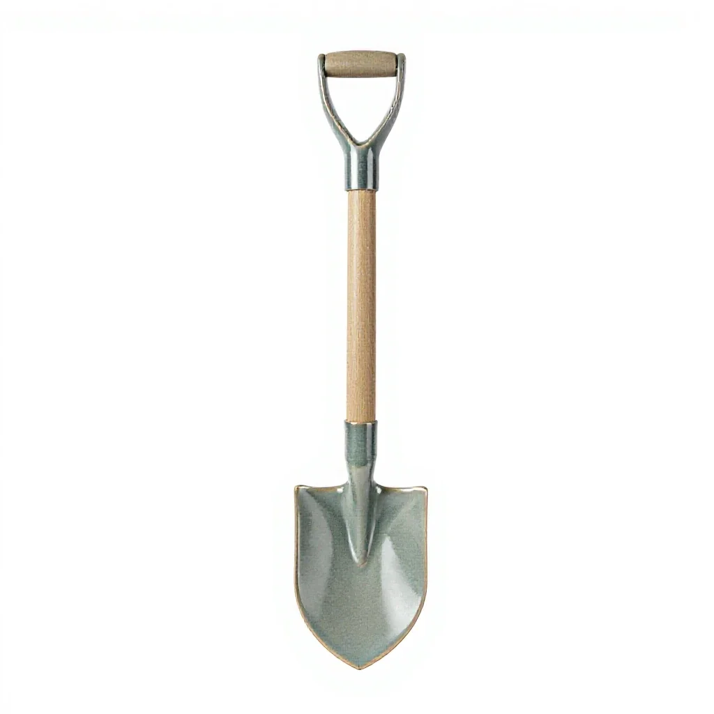 Entrenching tool isolated on a white background