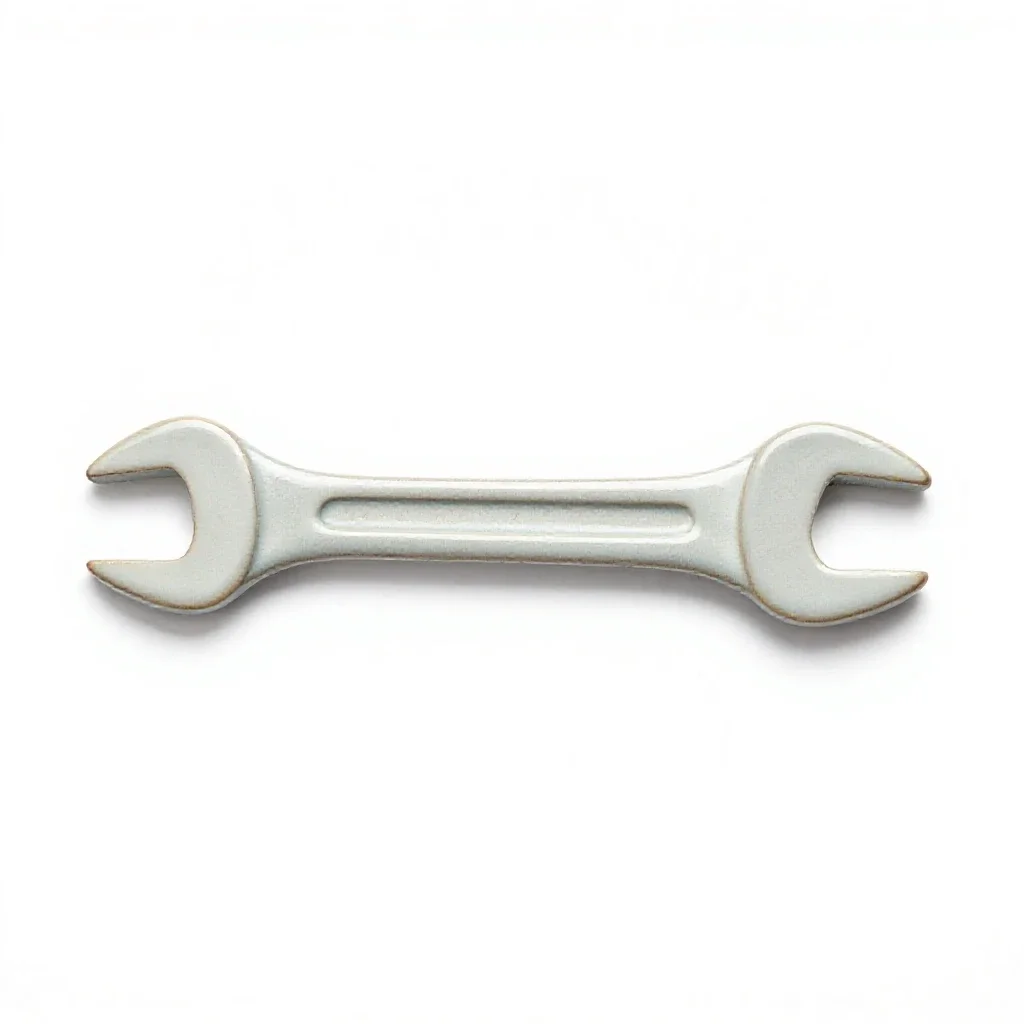 Open-end wrench isolated on a white background