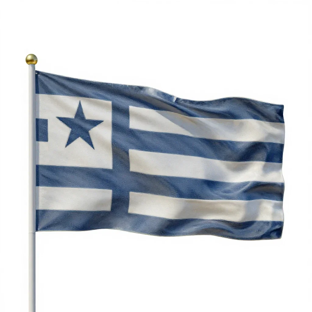 Battle flag isolated on a white background