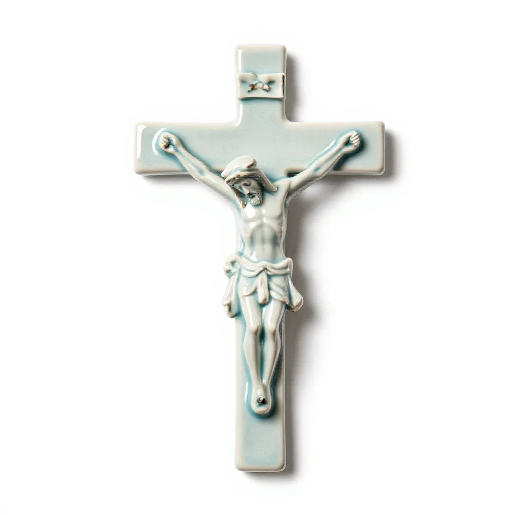 Crucifix isolated on a white background